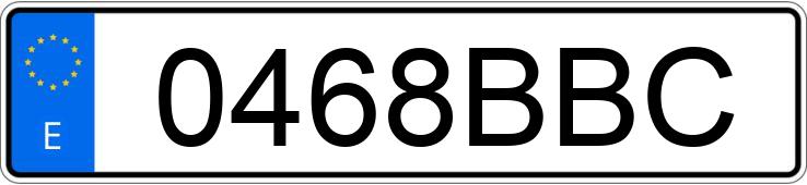 Numer rejestracyjny 0468BBC posiada RENAULT CLIO