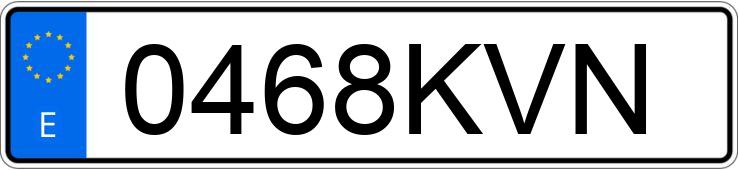 Numer rejestracyjny 0468KVN posiada AUDI A7 SPORTBACK