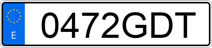 Numer rejestracyjny 0472GDT posiada BMW SERIE 3