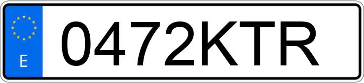 Numer rejestracyjny 0472KTR posiada BMW Z3