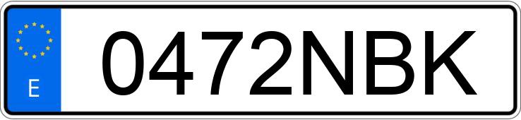 Numer rejestracyjny 0472NBK posiada MERCEDES EQE (295)