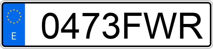 Numer rejestracyjny 0473FWR posiada VOLKSWAGEN TOURAN Numer rejestracyjny 0473FWR posiada VOLKSWAGEN TOURAN