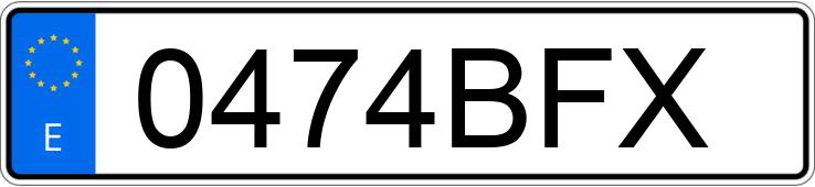 Numer rejestracyjny 0474BFX posiada BMW SERIE 3