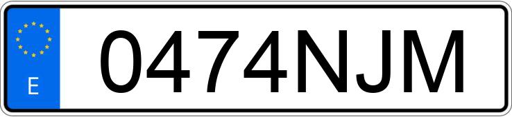 Numer rejestracyjny 0474NJM posiada EBRO S700