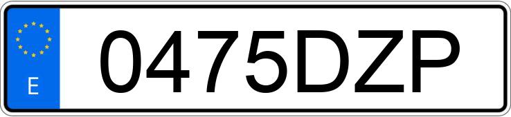 Registreringsnummeret 0475DZP har PEUGEOT 307 Registreringsnummeret 0475DZP har PEUGEOT 307