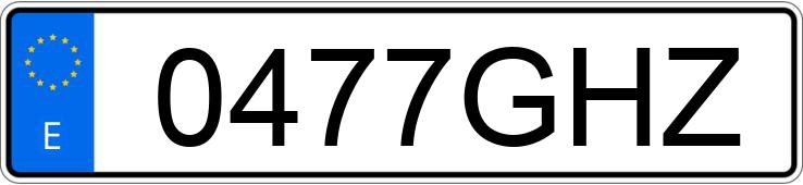 Numer rejestracyjny 0477GHZ posiada BMW SERIE 5