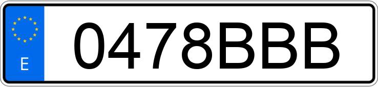 Numer rejestracyjny 0478BBB posiada FIAT BRAVA