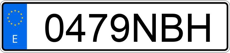 Numer rejestracyjny 0479NBH posiada MITSUBISHI OUTLANDER