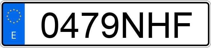 Numer rejestracyjny 0479NHF posiada AUDI A3 SPORTBACK