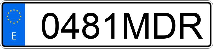 Numer rejestracyjny 0481MDR posiada CITROEN C4