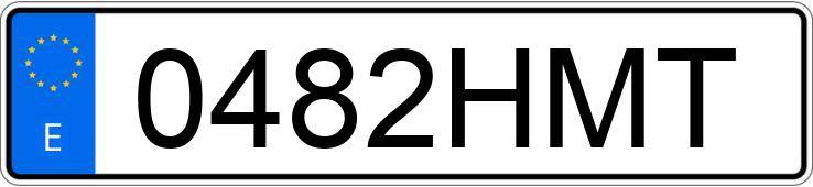 Numer rejestracyjny 0482HMT posiada AUDI A5 SPORTBACK