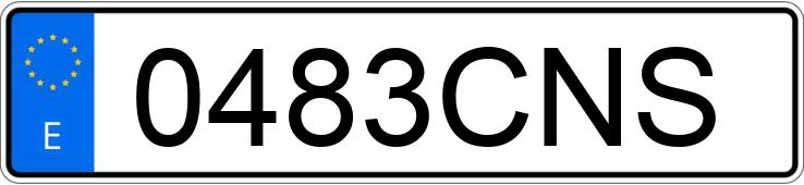 Numer rejestracyjny 0483CNS posiada MERCEDES VITO