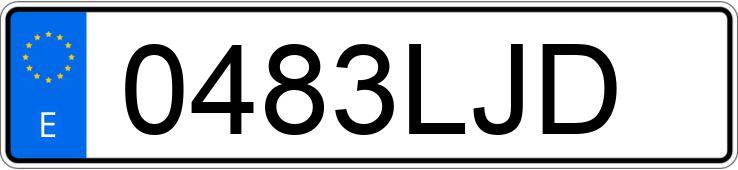 Numer rejestracyjny 0483LJD posiada MERCEDES CLS (219)