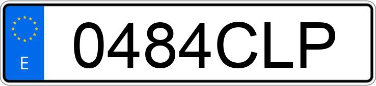 Numer rejestracyjny 0484CLP posiada TOYOTA LAND CRUISER