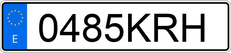 Numer rejestracyjny 0485KRH posiada AUDI R8