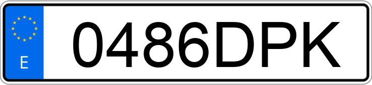 Numer rejestracyjny 0486DPK posiada RENAULT CLIO