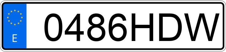 Numer rejestracyjny 0486HDW posiada VOLVO V50