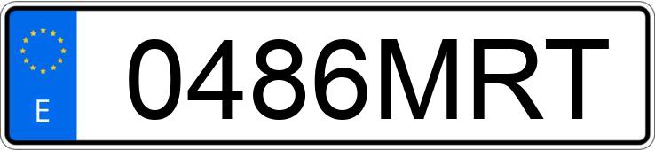 Numer rejestracyjny 0486MRT posiada KIA SPORTAGE