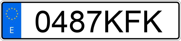 Numer rejestracyjny 0487KFK posiada FORD KUGA