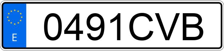 Numer rejestracyjny 0491CVB posiada VOLKSWAGEN GOLF