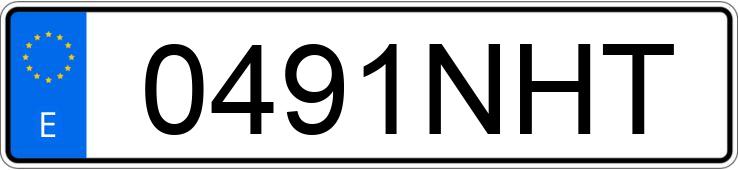 Le numéro d’enregistrement 0491NHT a NISSAN TOWNSTAR