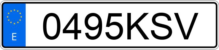 Numer rejestracyjny 0495KSV posiada SEAT IBIZA