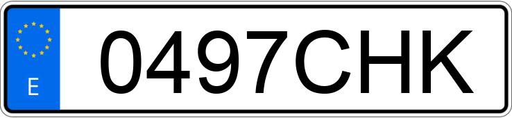 Numer rejestracyjny 0497CHK posiada HYUNDAI SANTA FE