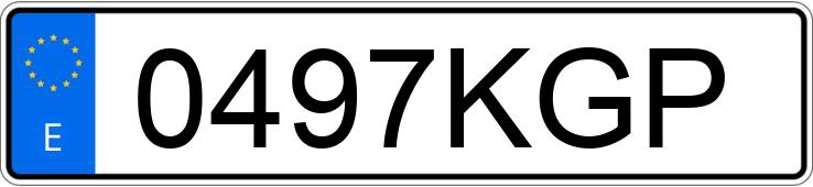 Numer rejestracyjny 0497KGP posiada PEUGEOT 307