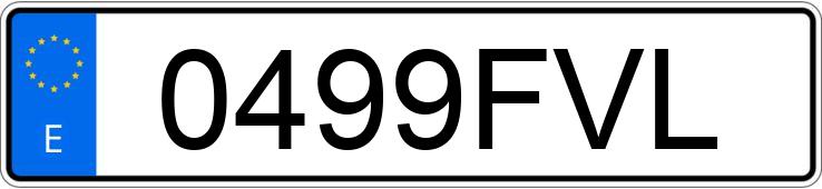Numer rejestracyjny 0499FVL posiada AUDI A4
