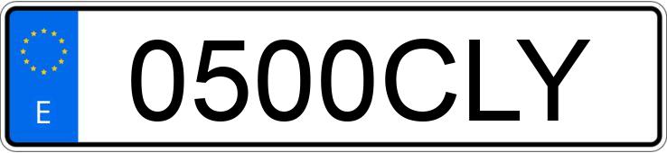 Numer rejestracyjny 0500CLY posiada VOLKSWAGEN PASSAT