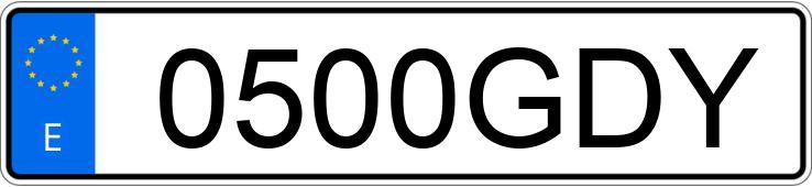 Die Registrierungsnummer 0500GDY hat CITROEN C4