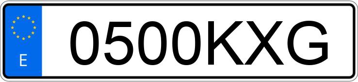 Numer rejestracyjny 0500KXG posiada MERCEDES C (205)