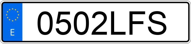 Numer rejestracyjny 0502LFS posiada BMW SERIE 1