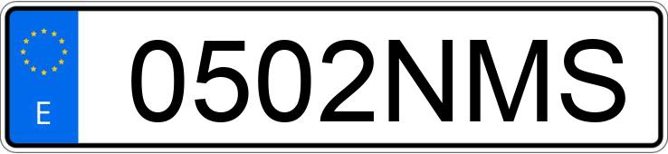 Numer rejestracyjny 0502NMS posiada PEUGEOT 208