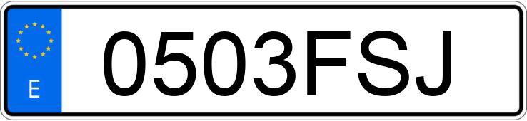 Numer rejestracyjny 0503FSJ posiada CITROEN C4