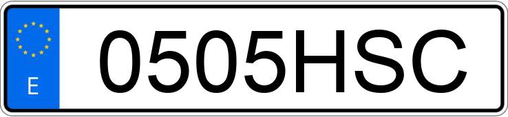 Numer rejestracyjny 0505HSC posiada PEUGEOT 208