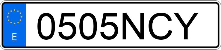 Numer rejestracyjny 0505NCY posiada SEAT IBIZA Numer rejestracyjny 0505NCY posiada SEAT IBIZA