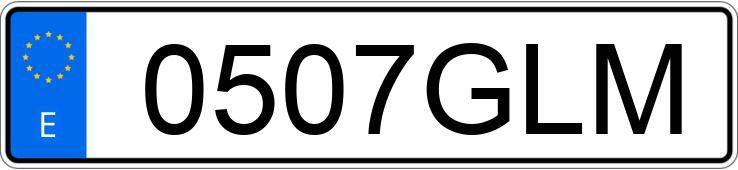 Numer rejestracyjny 0507GLM posiada MERCEDES GLK (204)
