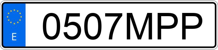 Numer rejestracyjny 0507MPP posiada VOLKSWAGEN TIGUAN ALLSPACE