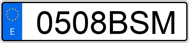 Numer rejestracyjny 0508BSM posiada PEUGEOT 406