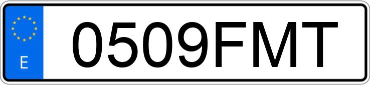 Numer rejestracyjny 0509FMT posiada FORD FOCUS