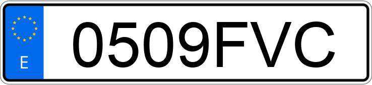 Numer rejestracyjny 0509FVC posiada PEUGEOT 207