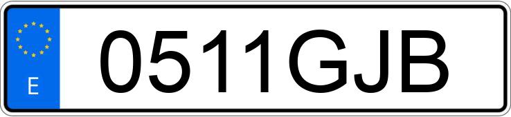 Numer rejestracyjny 0511GJB posiada AUDI A4