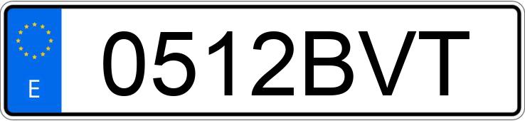 Numer rejestracyjny 0512BVT posiada PEUGEOT EXPERT