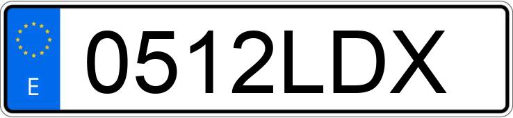 Numer rejestracyjny 0512LDX posiada VOLKSWAGEN MULTIVAN