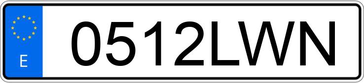 Numer rejestracyjny 0512LWN posiada SKODA FABIA