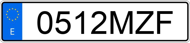 Numer rejestracyjny 0512MZF posiada AUDI A5