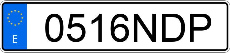 Numer rejestracyjny 0516NDP posiada AUDI A4