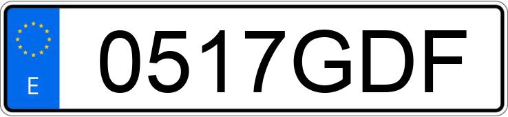 Numer rejestracyjny 0517GDF posiada MERCEDES C (203)