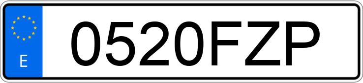 Il numero di registrazione 0520FZP ha FORD FOCUS